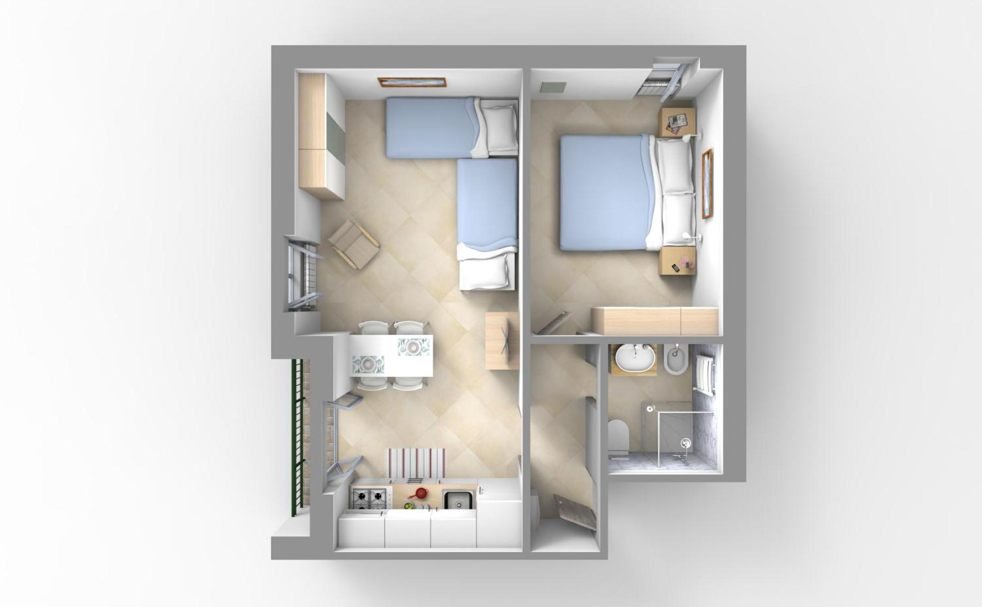 Appart hôtel Glicini 2*